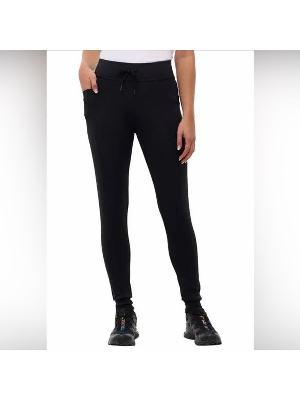 Bench Women’s Fleece-Lined Black Leggings – XS – Side Pockets – NWT